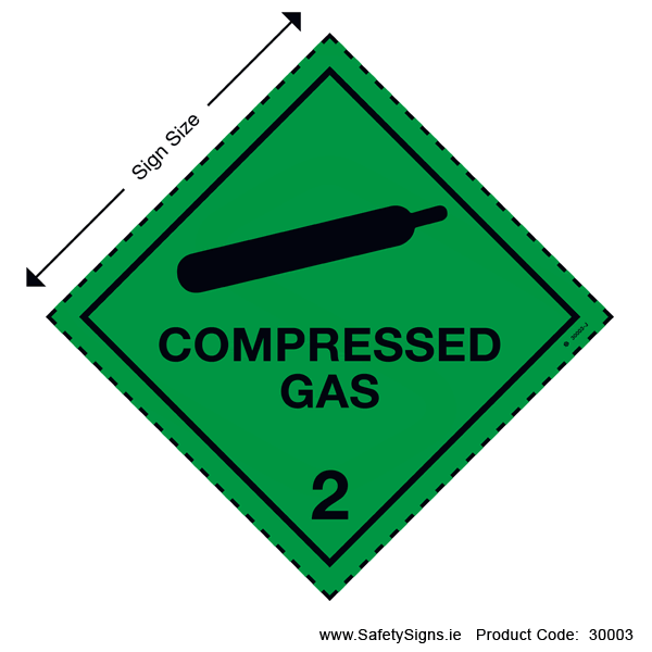 Class 2.2 - Compressed Gas - 30003