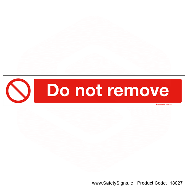 Do not Remove - 18627