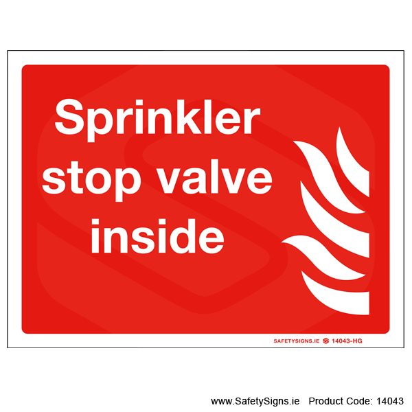 Sprinkler Stop Valve - 14043