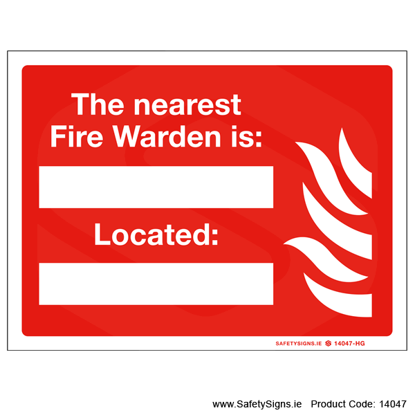 Nearest Fire Warden - 14047