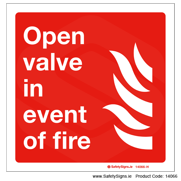 Open Valve in event of Fire - 14066