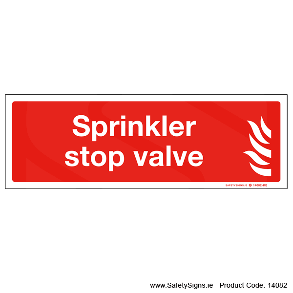 Sprinkler Stop Valve - 14082