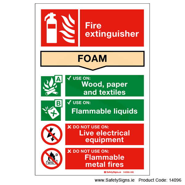 Fire Extinguisher SG15 Foam - 14096