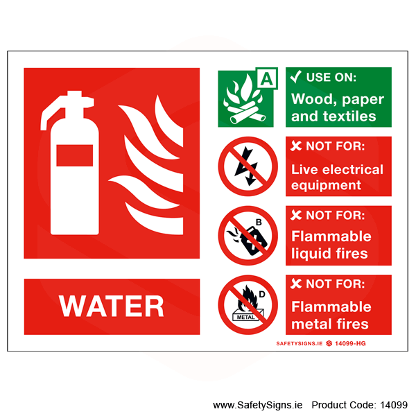 Fire Extinguisher SG16 Water - 14099