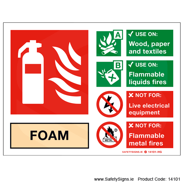 Fire Extinguisher SG16 Foam - 14101