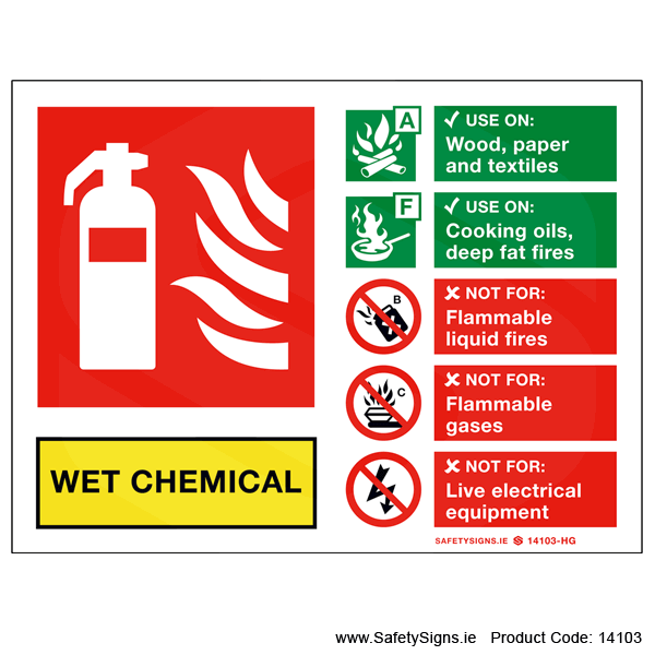 Fire Extinguisher SG16 Wet Chemical - 14103