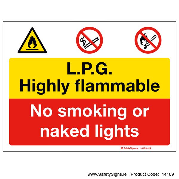 L.P.G. Highly Flammable - 14109