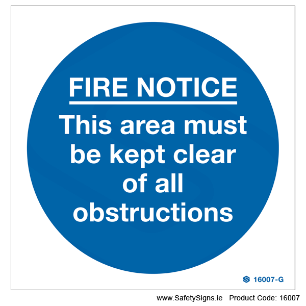 Fire Notice - 16007