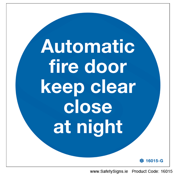 Automatic Fire Door  - 16015