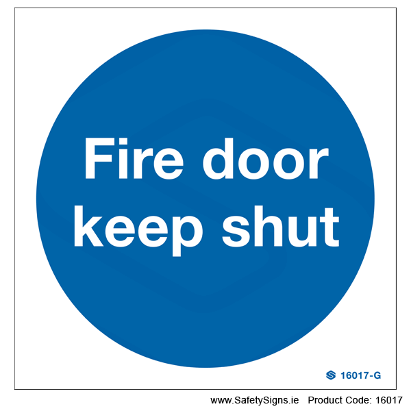Fire Door Keep Shut  - 16017