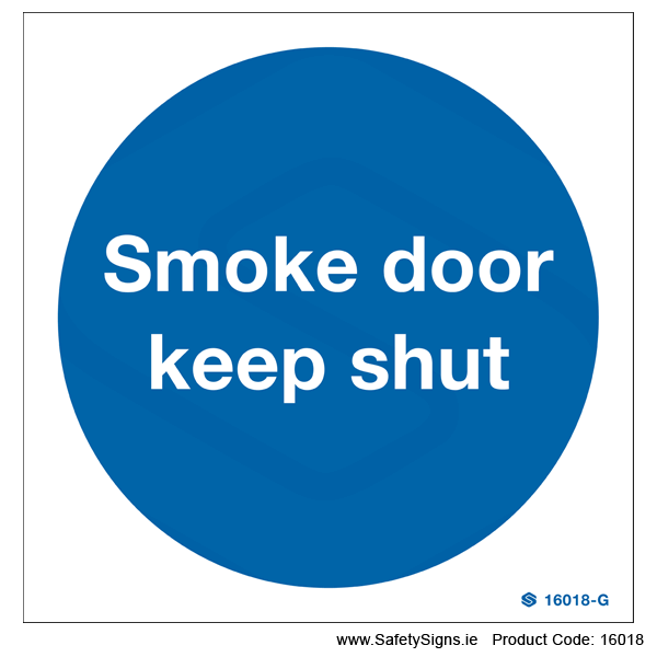 Smoke Door Keep Shut  - 16018