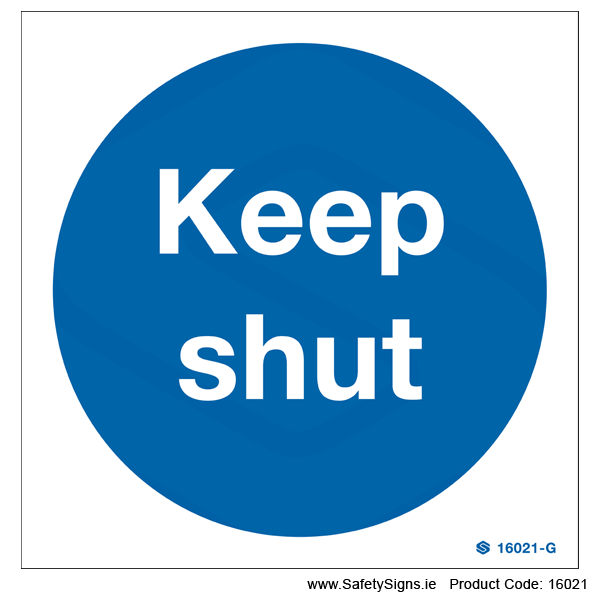 Keep Shut  - 16021