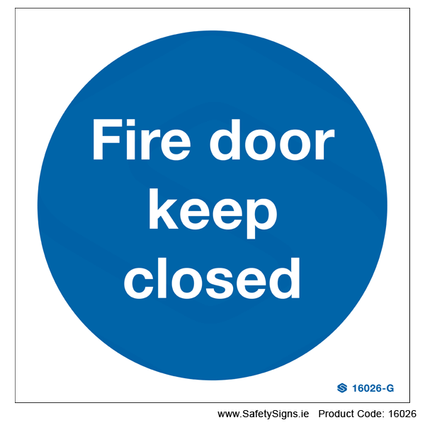 Fire Door Keep Closed - 16026