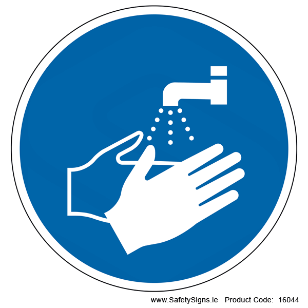 Wash Your Hands (Circular) - 16044