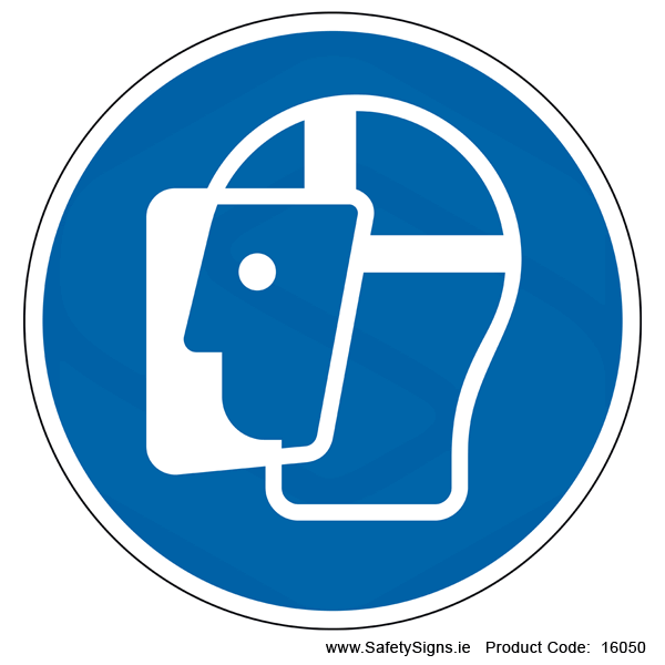 Wear a Face Shield (Circular) - 16050