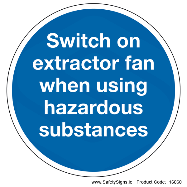 Switch on Extractor Fan (Circular) - 16060