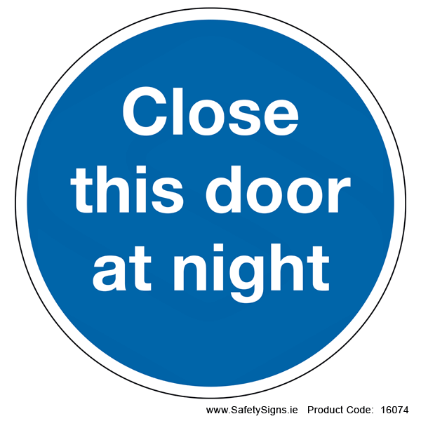 Close this Door (Circular) - 16074
