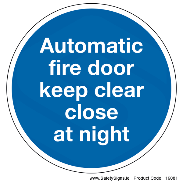 Automatic Fire Door (Circular) - 16081