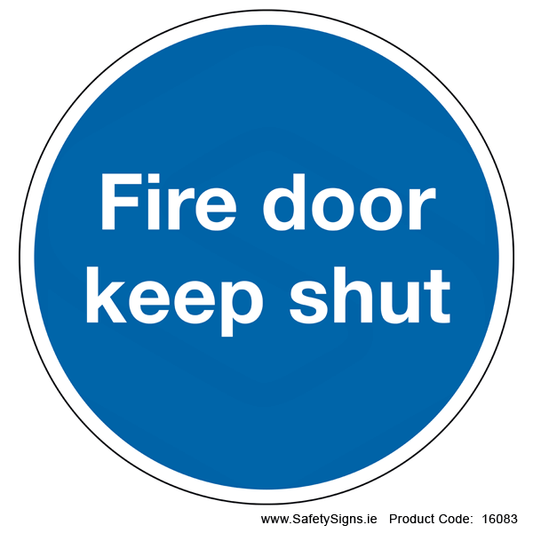 Fire Door Keep Shut (Circular) - 16083