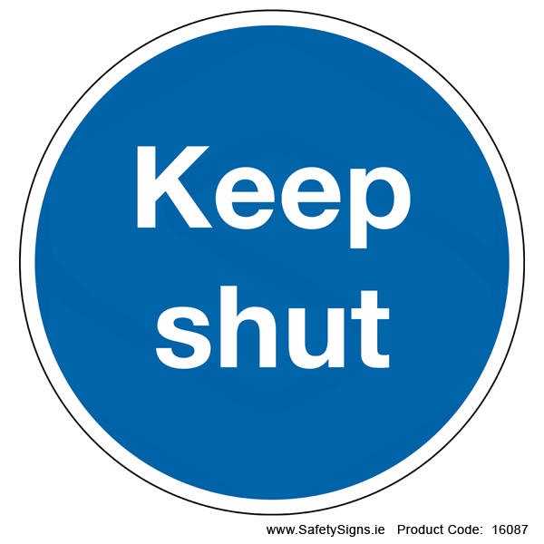 Keep Shut (Circular) - 16087