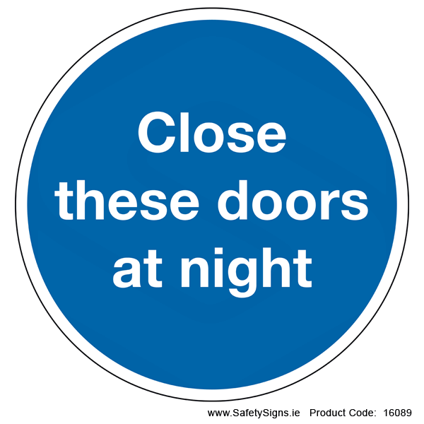 Close these Doors  (Circular) - 16089