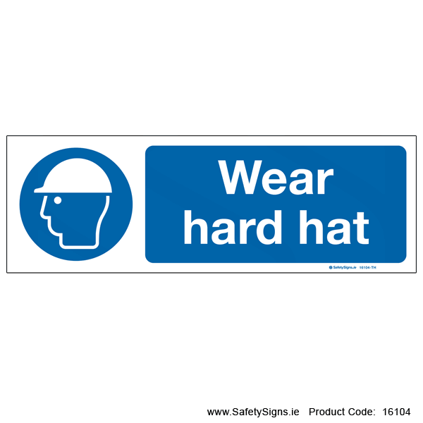 Wear Hard Hat - 16104