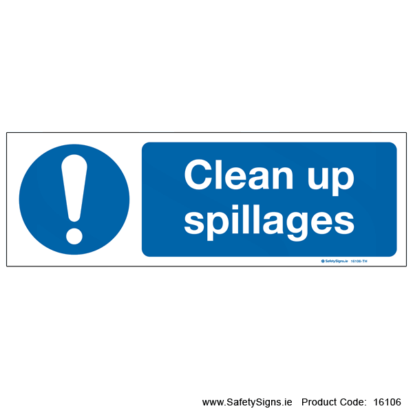 Clean up Spillages - 16106