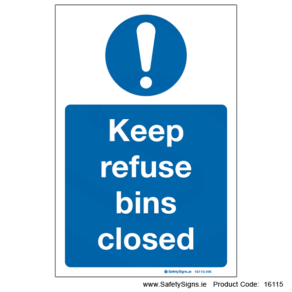 Keep Bins Closed - 16115