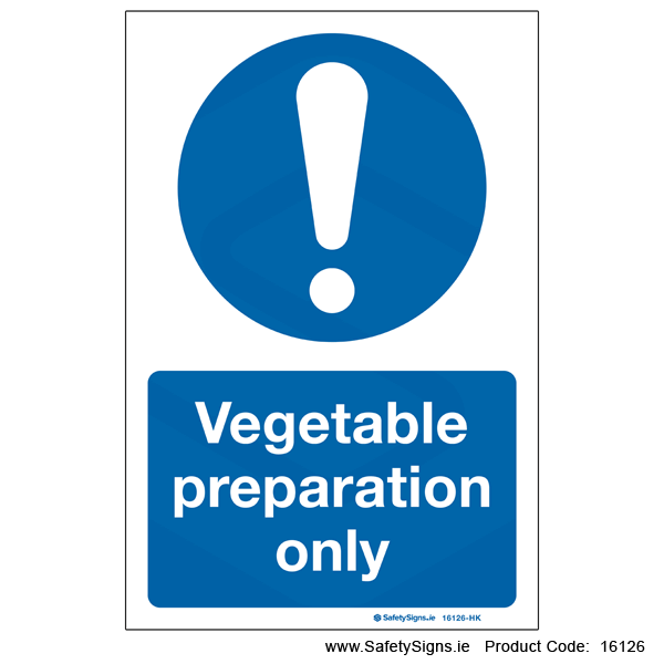 Vegetable Preparation Only - 16126