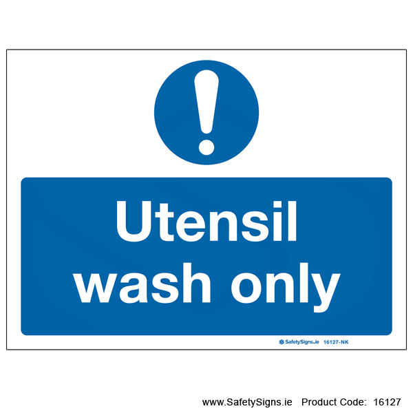 Utensil Wash Only - 16127