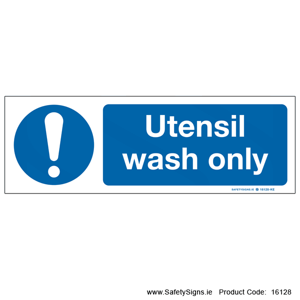 Utensil Wash Only - 16128