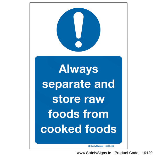 Separate Raw from Cooked Foods - 16129