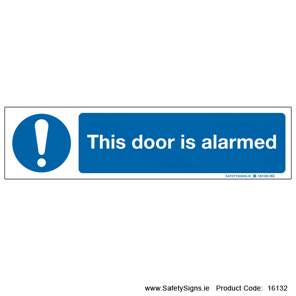 Door is Alarmed - 16132
