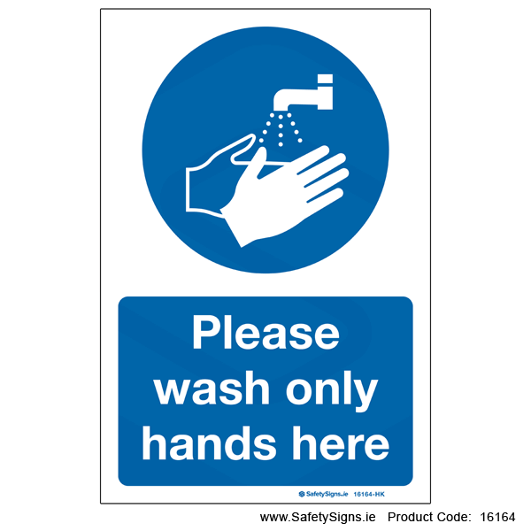 Wash Hands Here - 16164