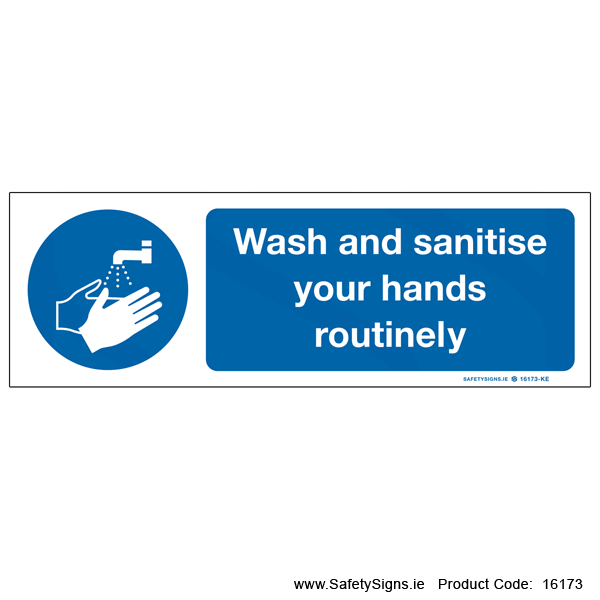 Wash and Sanitise Hands - 16173