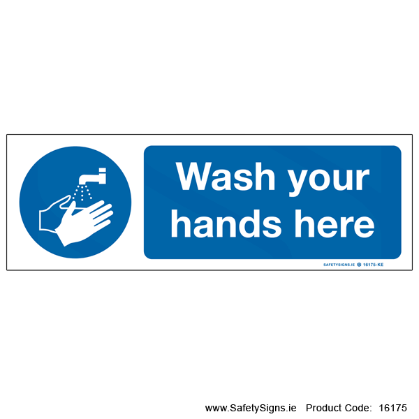 Wash Your Hands here - 16175