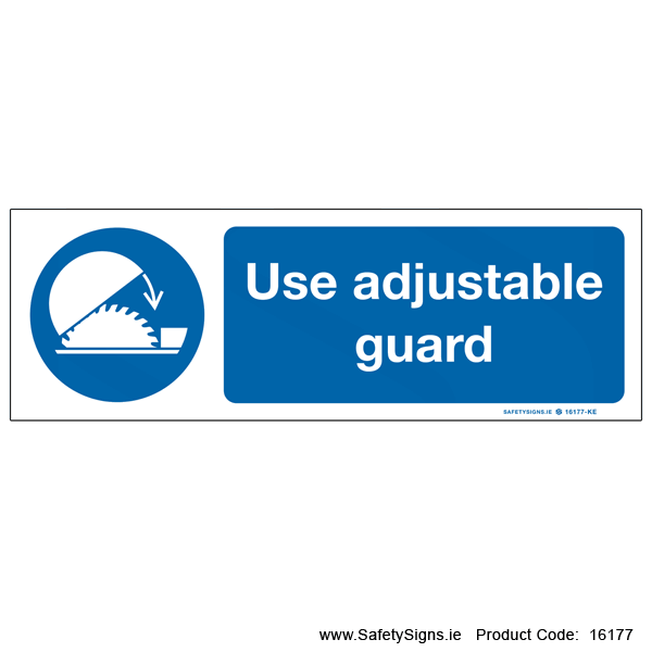 Use Adjustable Guard - 16177