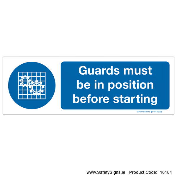 Guards must be in Postion - 16184