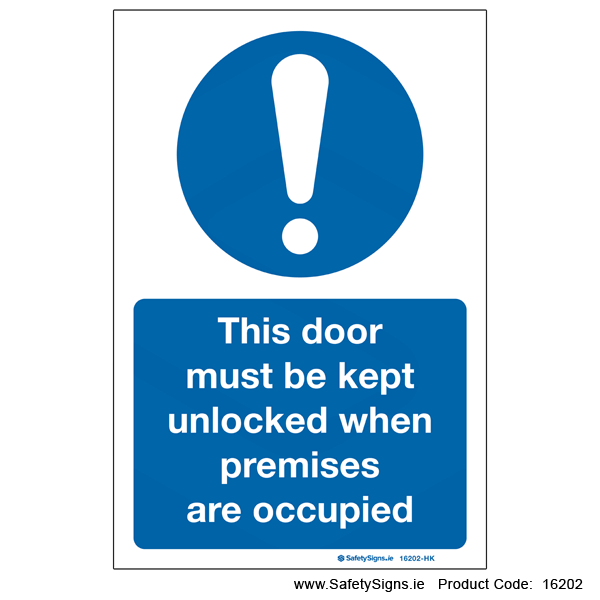 Keep Door Unlocked - 16202
