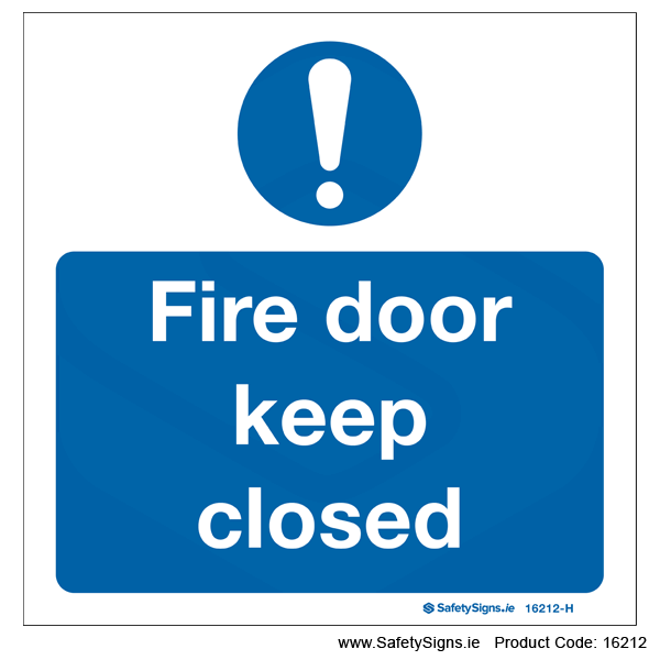 Fire Door Keep Closed - 16212