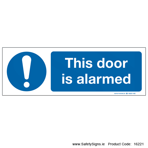 Door is Alarmed - 16221