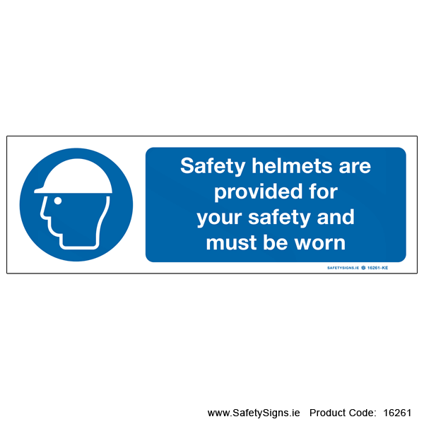Safety Helmets Provided - 16261