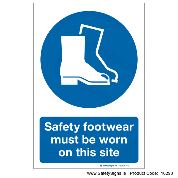 Safety Footwear must be Worn - 16293