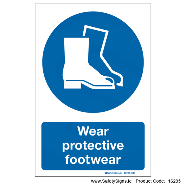 Wear Protective Footwear - 16295