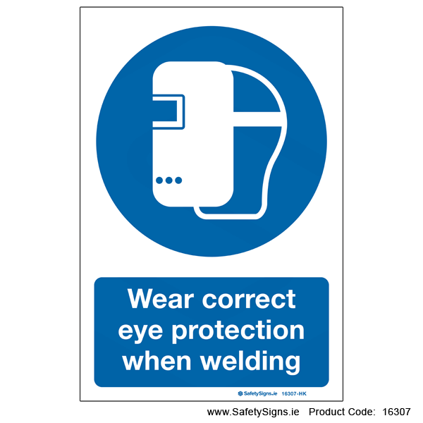 Wear Eye Protection when Welding - 16307