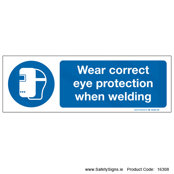 Wear Eye Protection when Welding - 16308