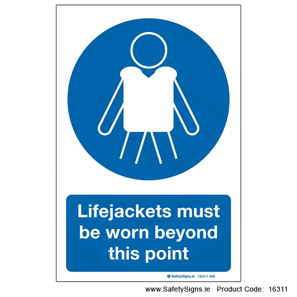 Lifejackets must be Worn - 16311