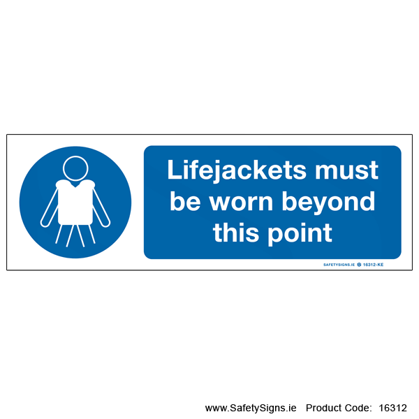Lifejackets must be Worn - 16312