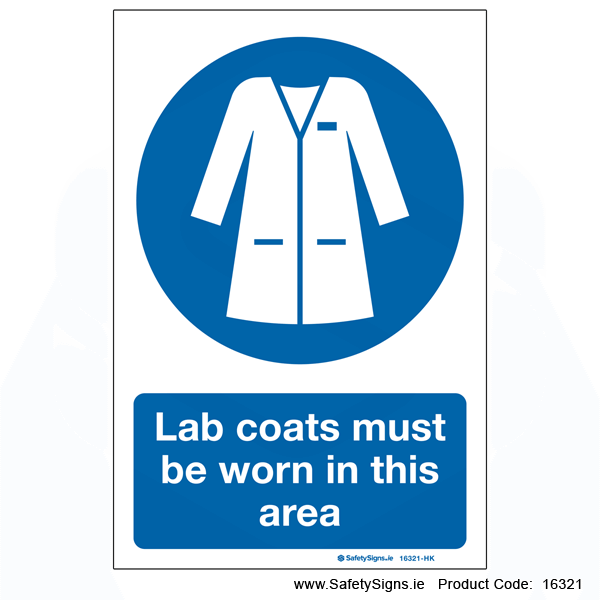 Lab Coats must be Worn - 16321