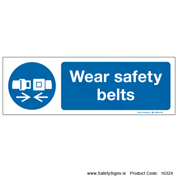 Wear Safety Belts - 16324